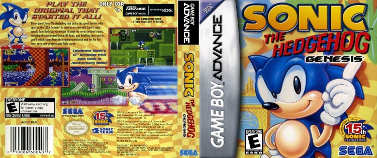 Sonic the Hedgehog Genesis - Game Boy Advance | VideoGameX