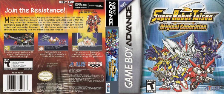 Super Robot Taisen: Original Generation - Game Boy Advance | VideoGameX