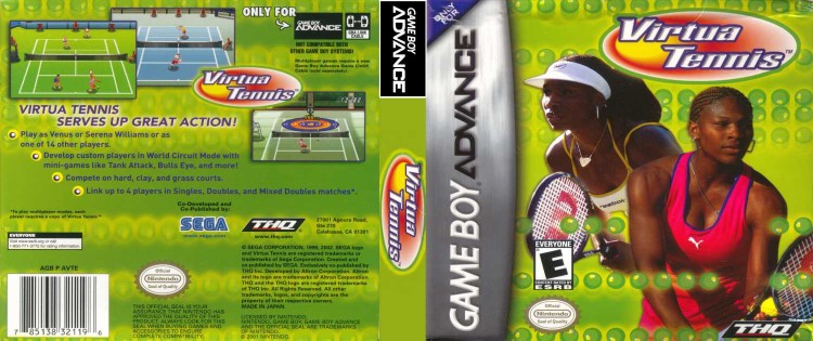 Virtua Tennis - Game Boy Advance | VideoGameX