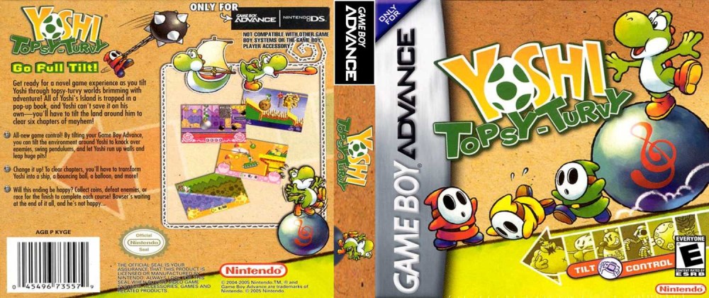 yoshi topsy turvy gba