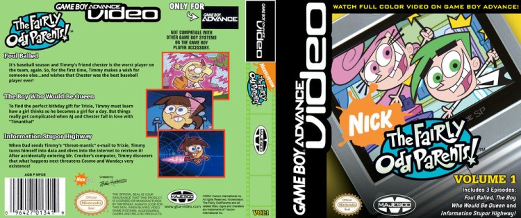 GBA Video: The Fairly OddParents! Vol. 1 - Game Boy Advance | VideoGameX