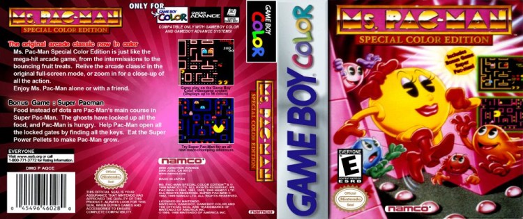 Ms. Pac-Man Special Color Edition - Game Boy Color | VideoGameX