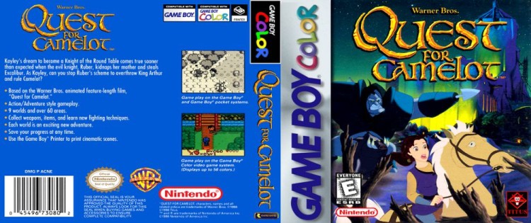 Quest for Camelot - Game Boy Color | VideoGameX