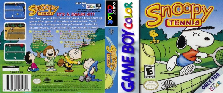 Snoopy Tennis - Game Boy Color | VideoGameX