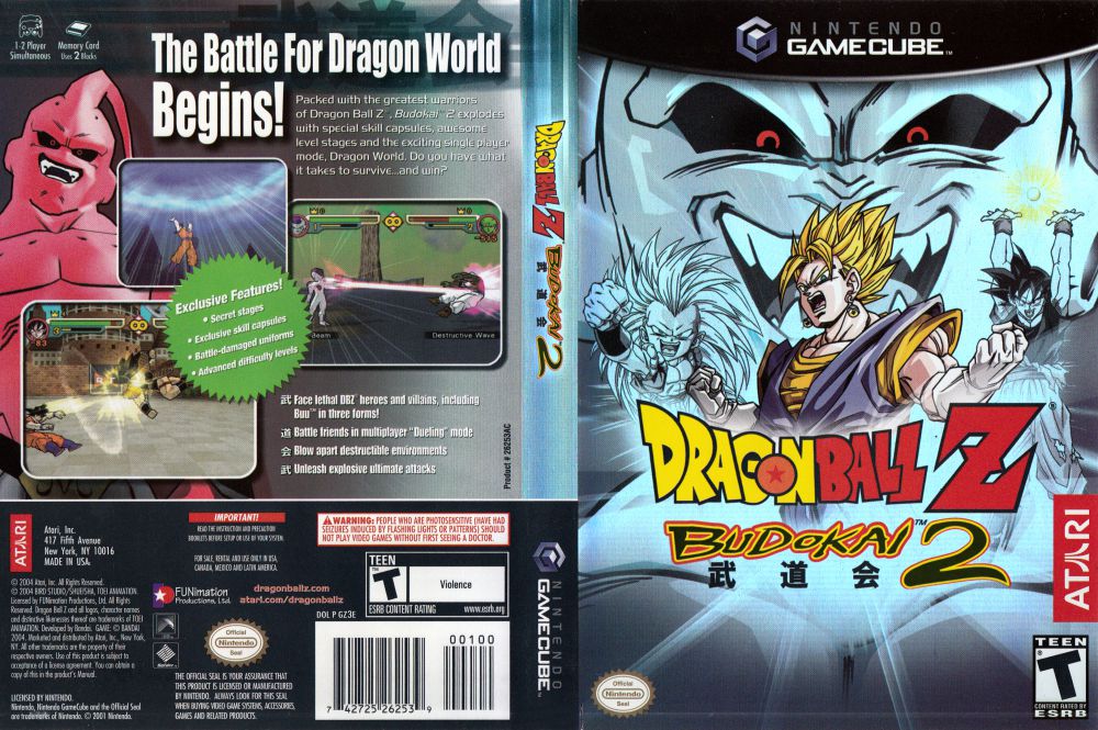 dragon ball z budokai 2 gamecube rom download