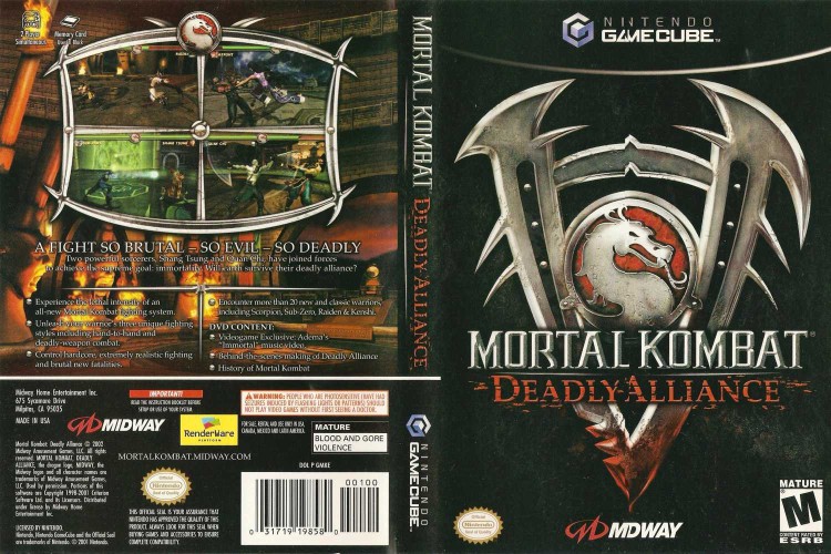 mortal kombat deadly alliance game cube iso