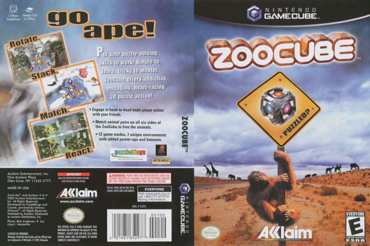 ZooCube - Gamecube | VideoGameX