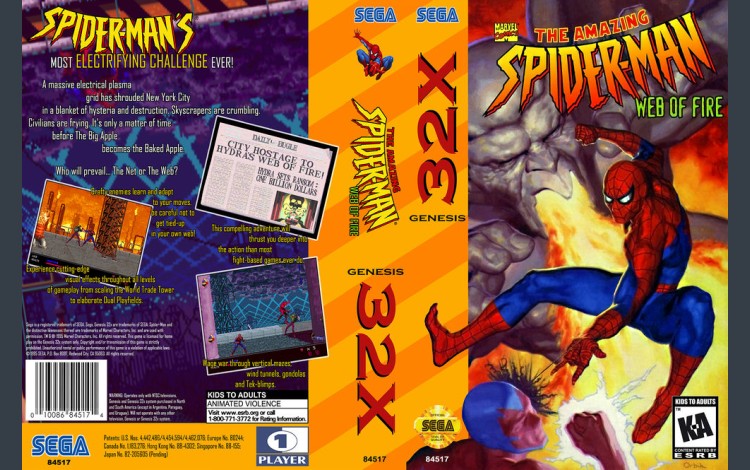 Amazing Spider-Man, The: Web of Fire [32X] - Sega Genesis | VideoGameX