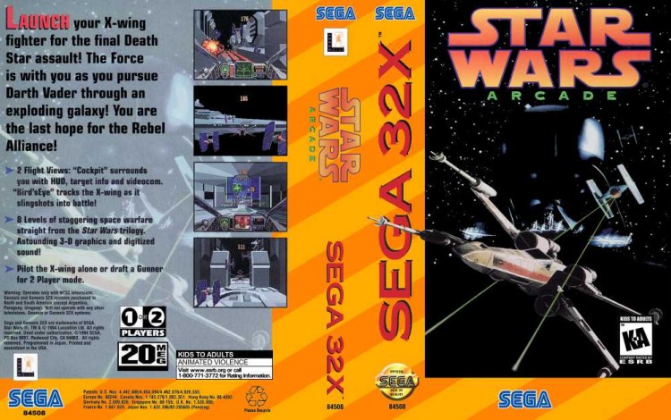 Star Wars: Arcade [32X] - Sega Genesis | VideoGameX