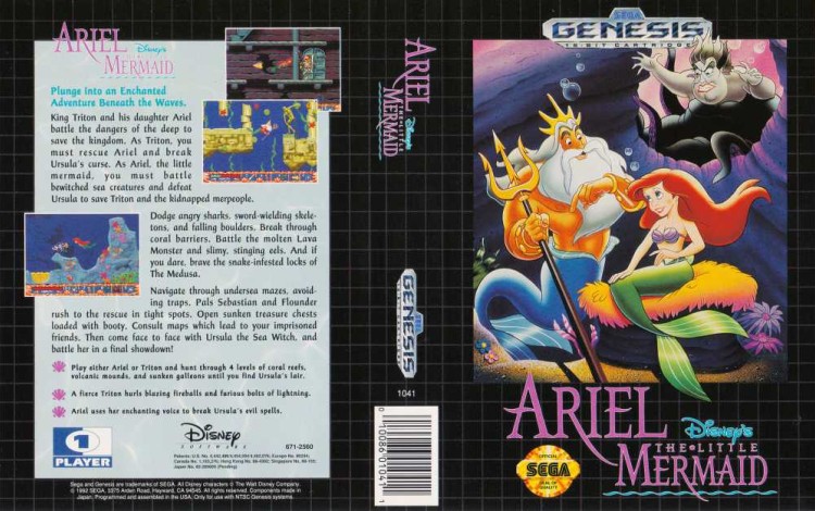 Ariel: The Little Mermaid, Disney's - Sega Genesis | VideoGameX