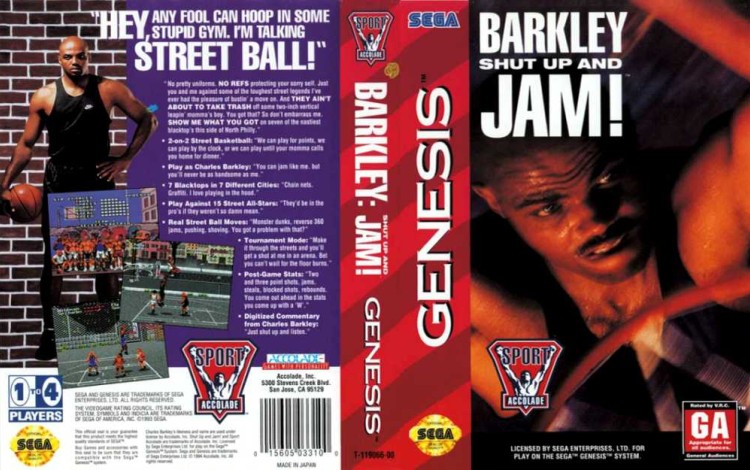 Barkley Shut Up And Jam - Sega Genesis | VideoGameX