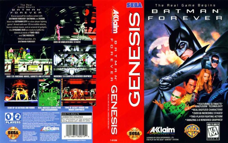 Batman Forever - Sega Genesis | VideoGameX