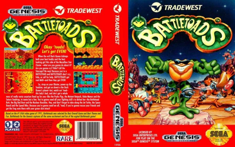 Battletoads - Sega Genesis | VideoGameX