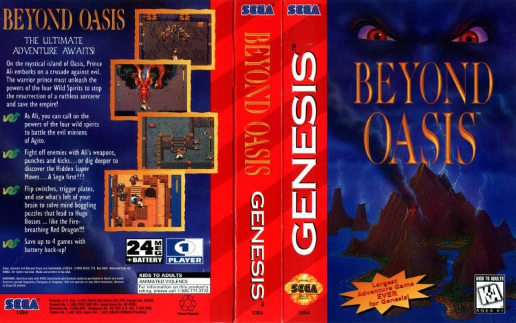 Beyond Oasis - Sega Genesis | VideoGameX