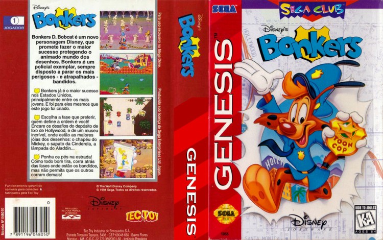 Bonkers - Sega Genesis | VideoGameX