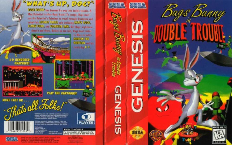 Bugs Bunny Double Trouble - Sega Genesis | VideoGameX