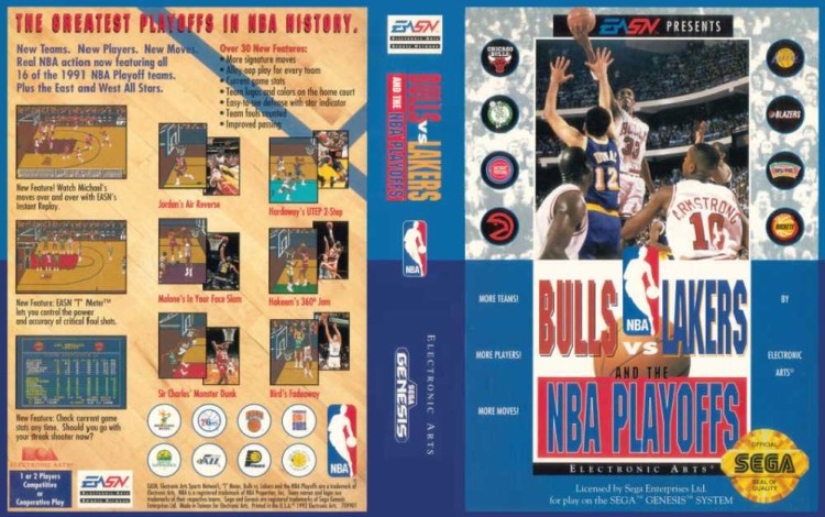 Bulls vs. Lakers and the NBA Playoffs - Sega Genesis | VideoGameX