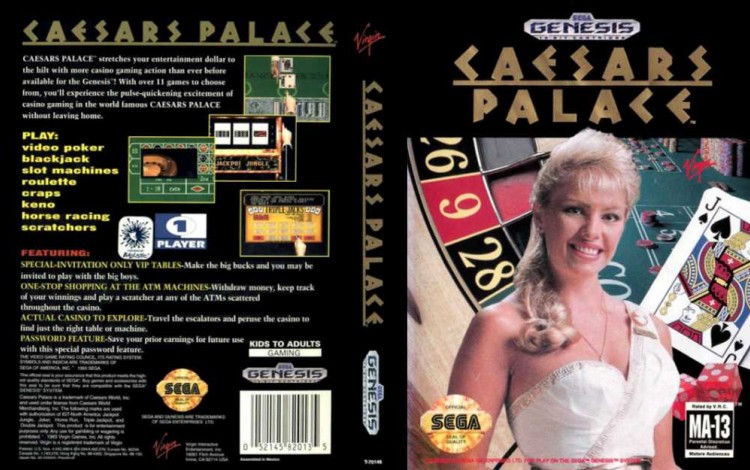 Caesars Palace - Sega Genesis | VideoGameX