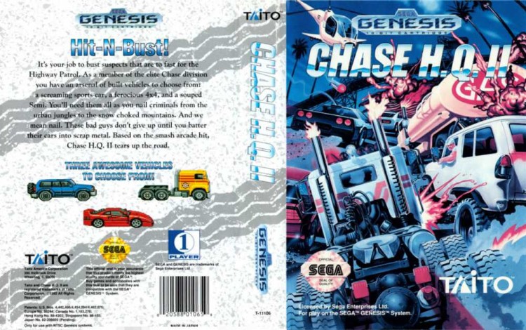 Chase H.Q. II - Sega Genesis | VideoGameX