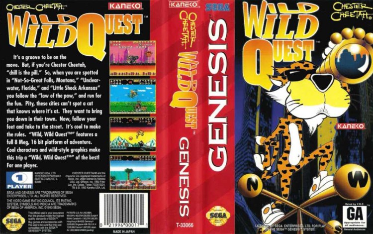 Chester Cheetah: Wild Wild Quest - Sega Genesis | VideoGameX