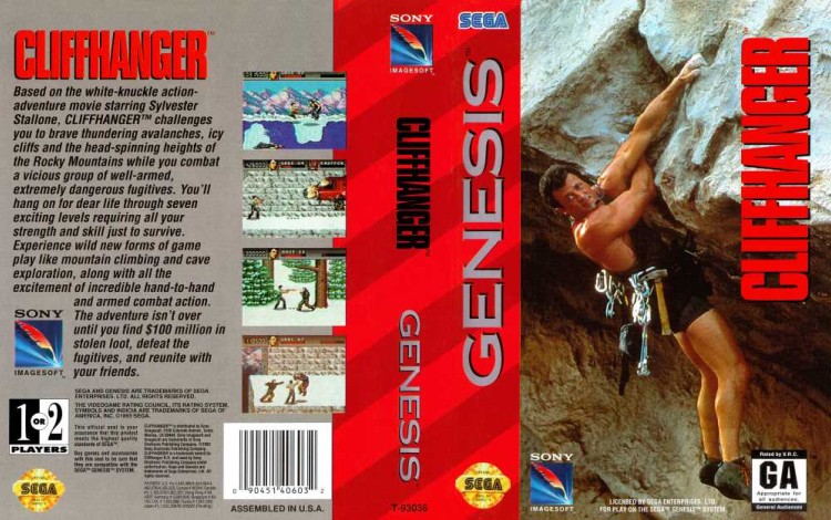 Cliffhanger - Sega Genesis | VideoGameX