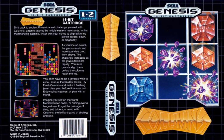 Columns - Sega Genesis | VideoGameX