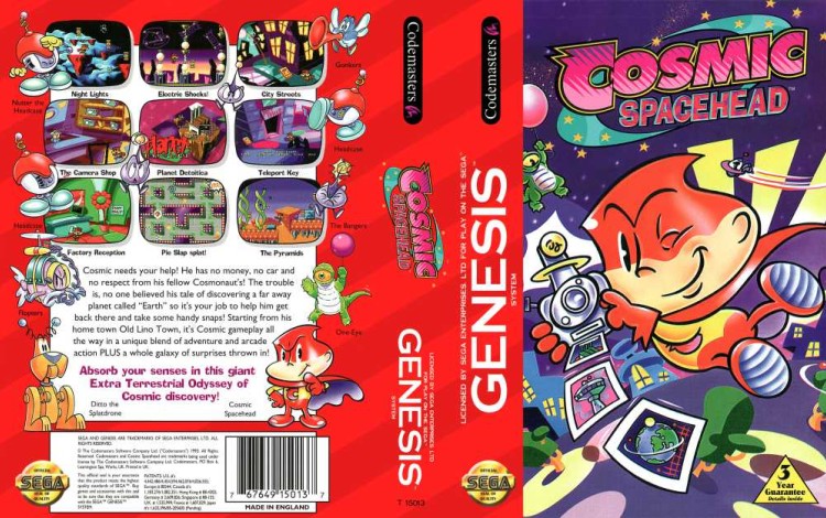 Cosmic Spacehead - Sega Genesis | VideoGameX