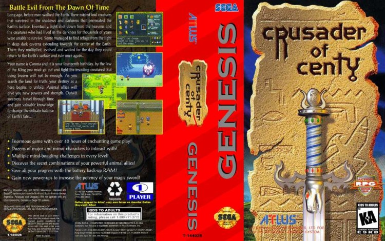 Crusader of Centy - Sega Genesis | VideoGameX