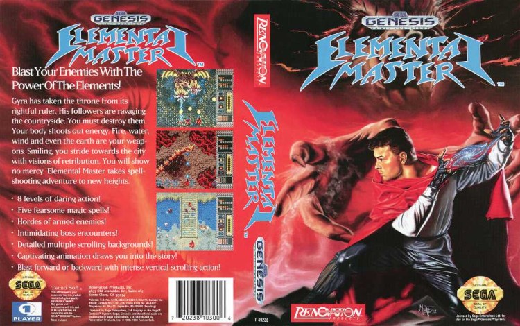 Elemental Master - Sega Genesis | VideoGameX