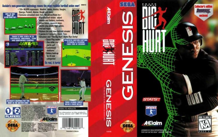 Frank Thomas Big Hurt Baseball - Sega Genesis | VideoGameX