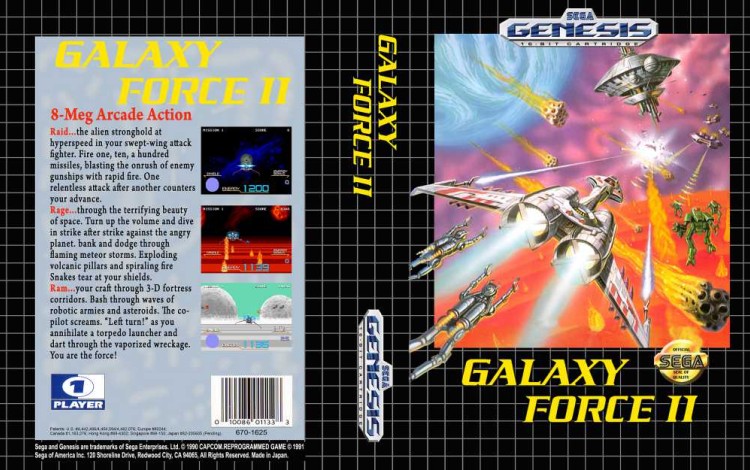 Galaxy Force II - Sega Genesis | VideoGameX