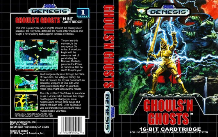 Ghouls 'n Ghosts - Sega Genesis | VideoGameX