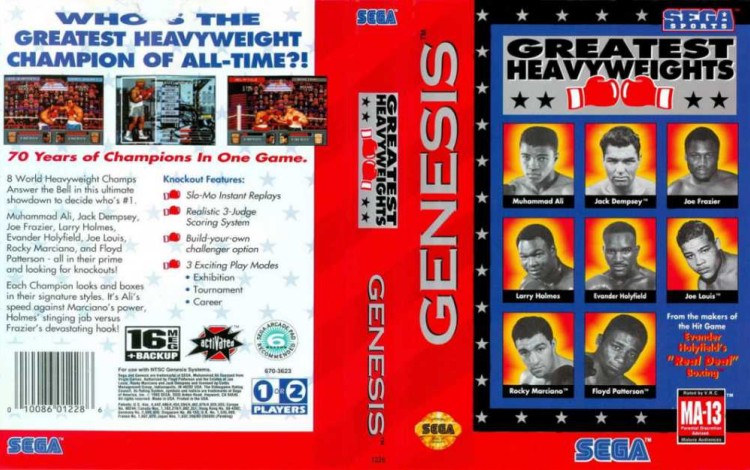 Greatest Heavyweights - Sega Genesis | VideoGameX