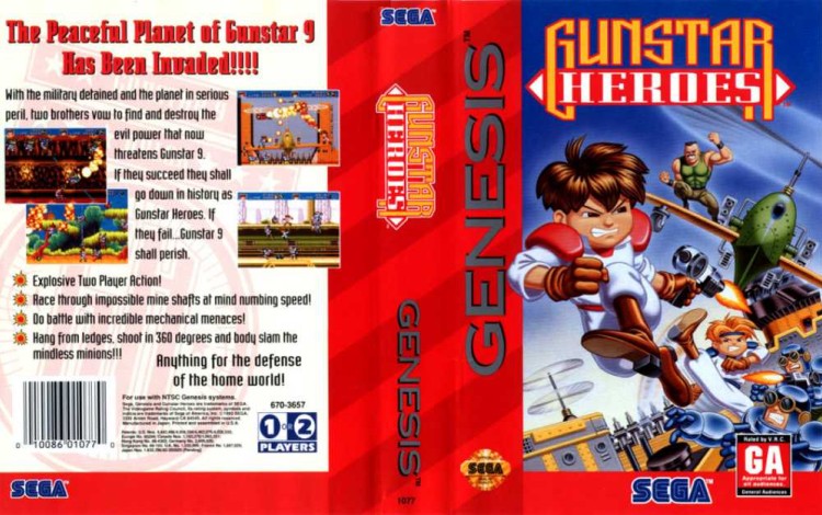 Gunstar Heroes - Sega Genesis | VideoGameX