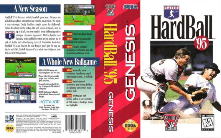 Hardball '95 - Sega Genesis | VideoGameX