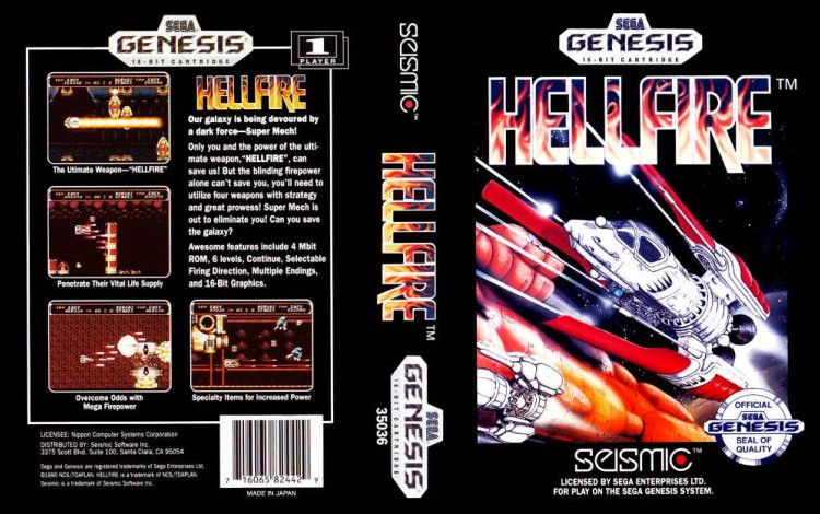 Hellfire - Sega Genesis | VideoGameX