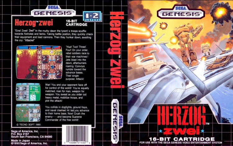 Herzog Zwei - Sega Genesis | VideoGameX