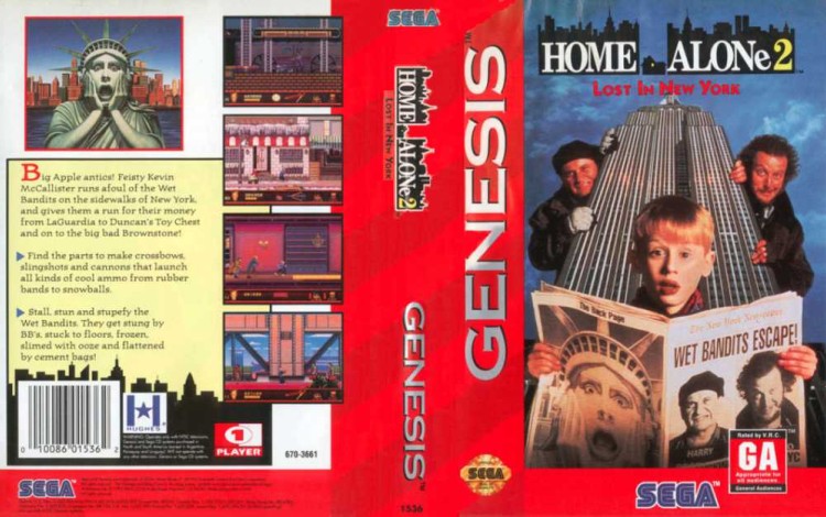 Home Alone 2: Lost In New York - Sega Genesis | VideoGameX