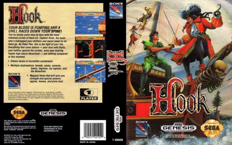 Hook - Sega Genesis | VideoGameX