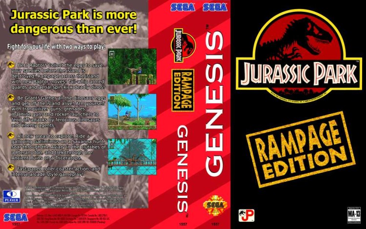 Jurassic Park: Rampage Edition - Sega Genesis | VideoGameX