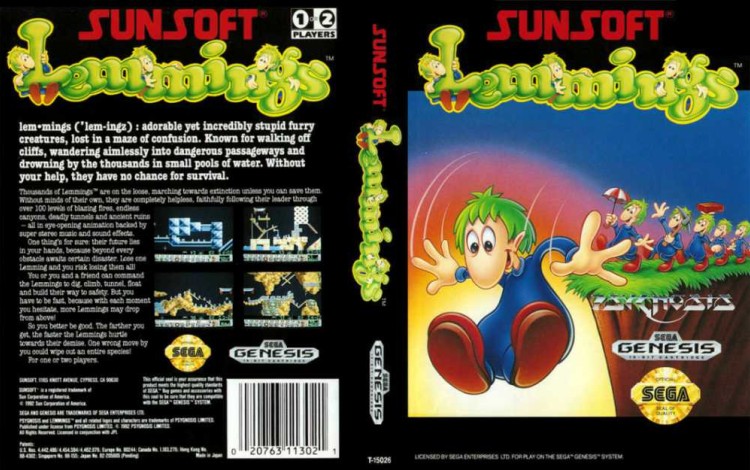 Lemmings - Sega Genesis | VideoGameX