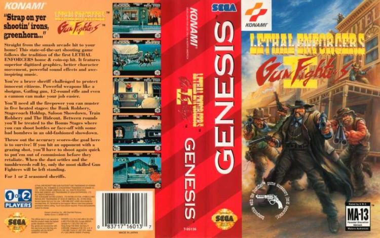 Lethal Enforcers II: Gun Fighters - Sega Genesis | VideoGameX