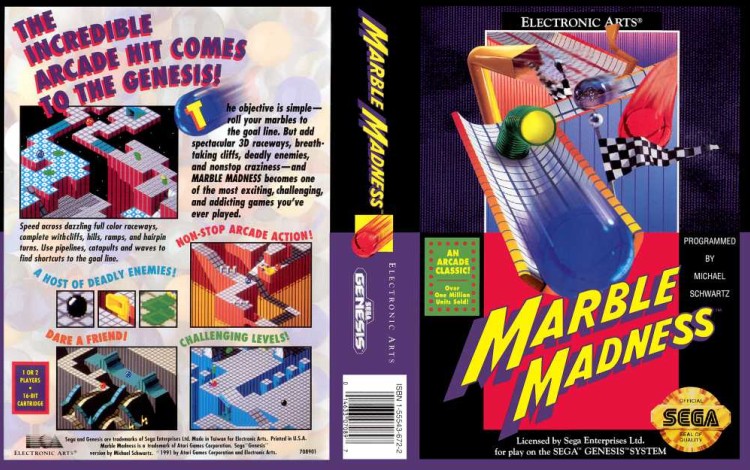 Marble Madness - Sega Genesis | VideoGameX