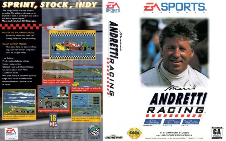 Mario Andretti Racing - Sega Genesis | VideoGameX