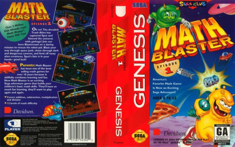 Math Blaster: Episode I - Sega Genesis | VideoGameX