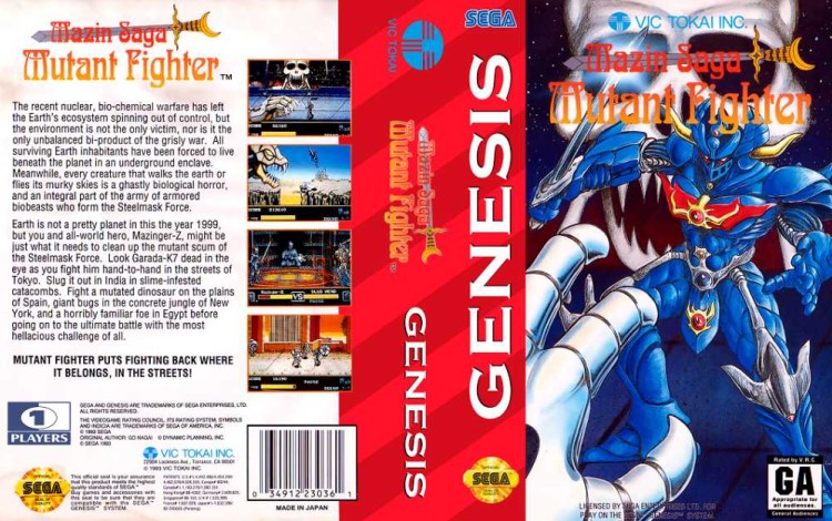 Mazin Saga: Mutant Fighter - Sega Genesis | VideoGameX