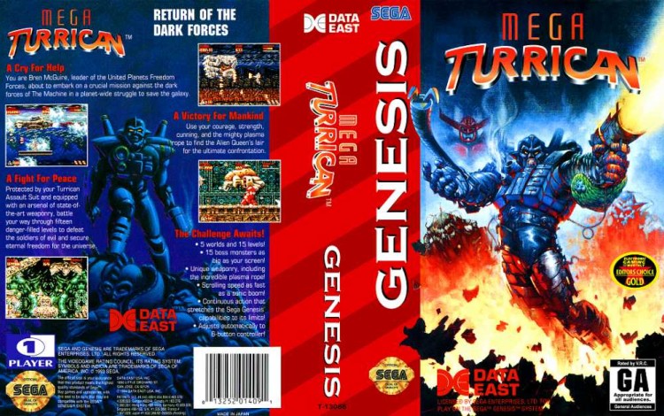 Mega Turrican - Sega Genesis | VideoGameX