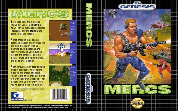 Mercs - Sega Genesis | VideoGameX