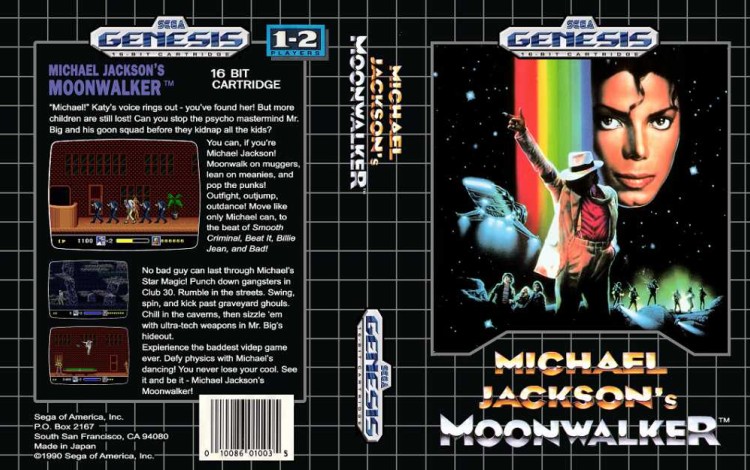 Michael Jackson selling Moonwalker for Sega Genesis