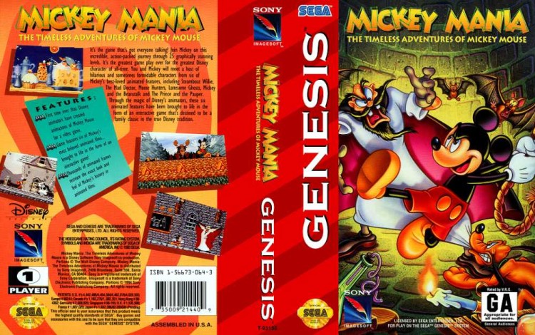 Mickey Mania: The Timeless Adventures of Mickey Mouse - Sega Genesis | VideoGameX